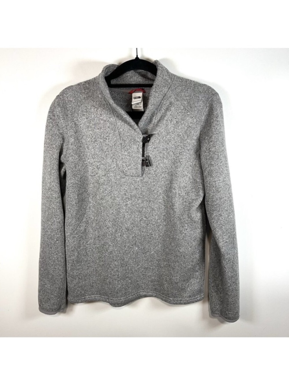 THE NORTH‎ FACE Gray Toggle Button Casual Pullover Women’s Size Large Outdoor